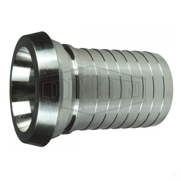 Holedall DIN External Crimp Stem, 2-1/2 in Nominal, FNPT, 316 SSss Steel